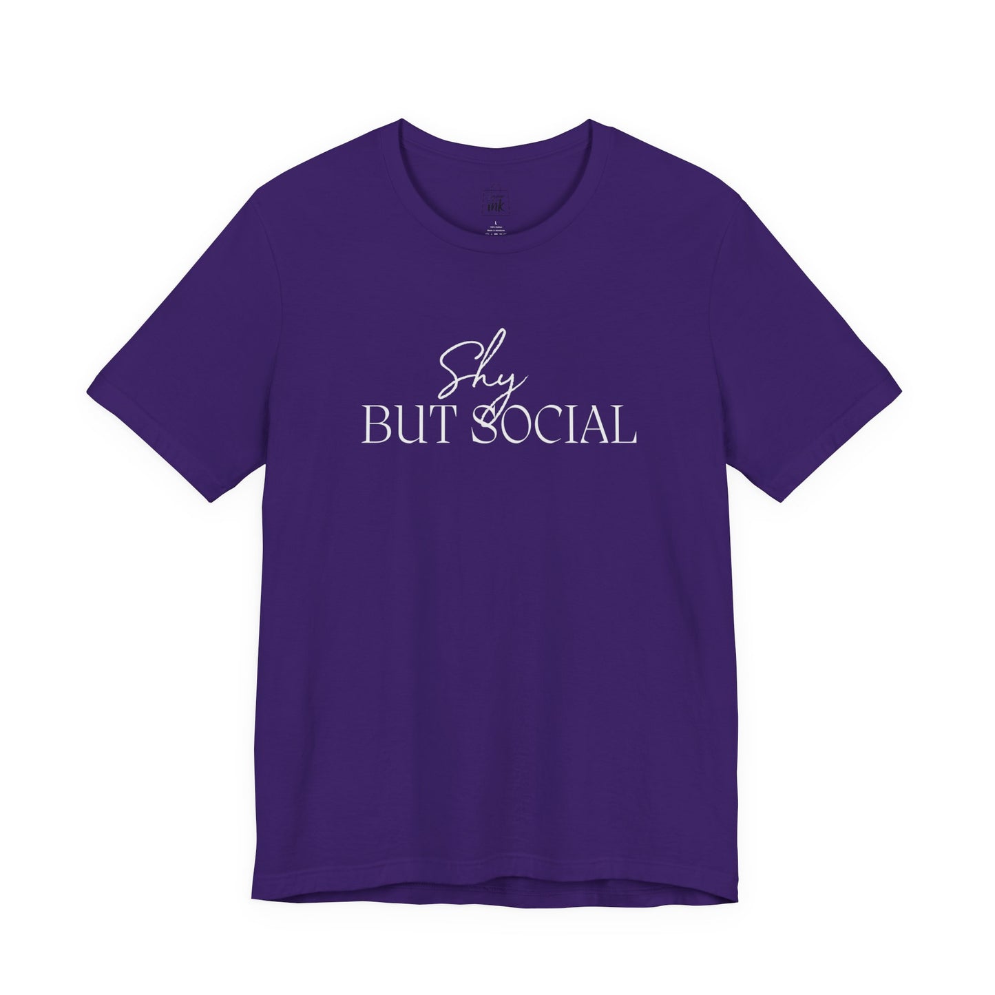 "Shy but Social" 2 line profile Shirt