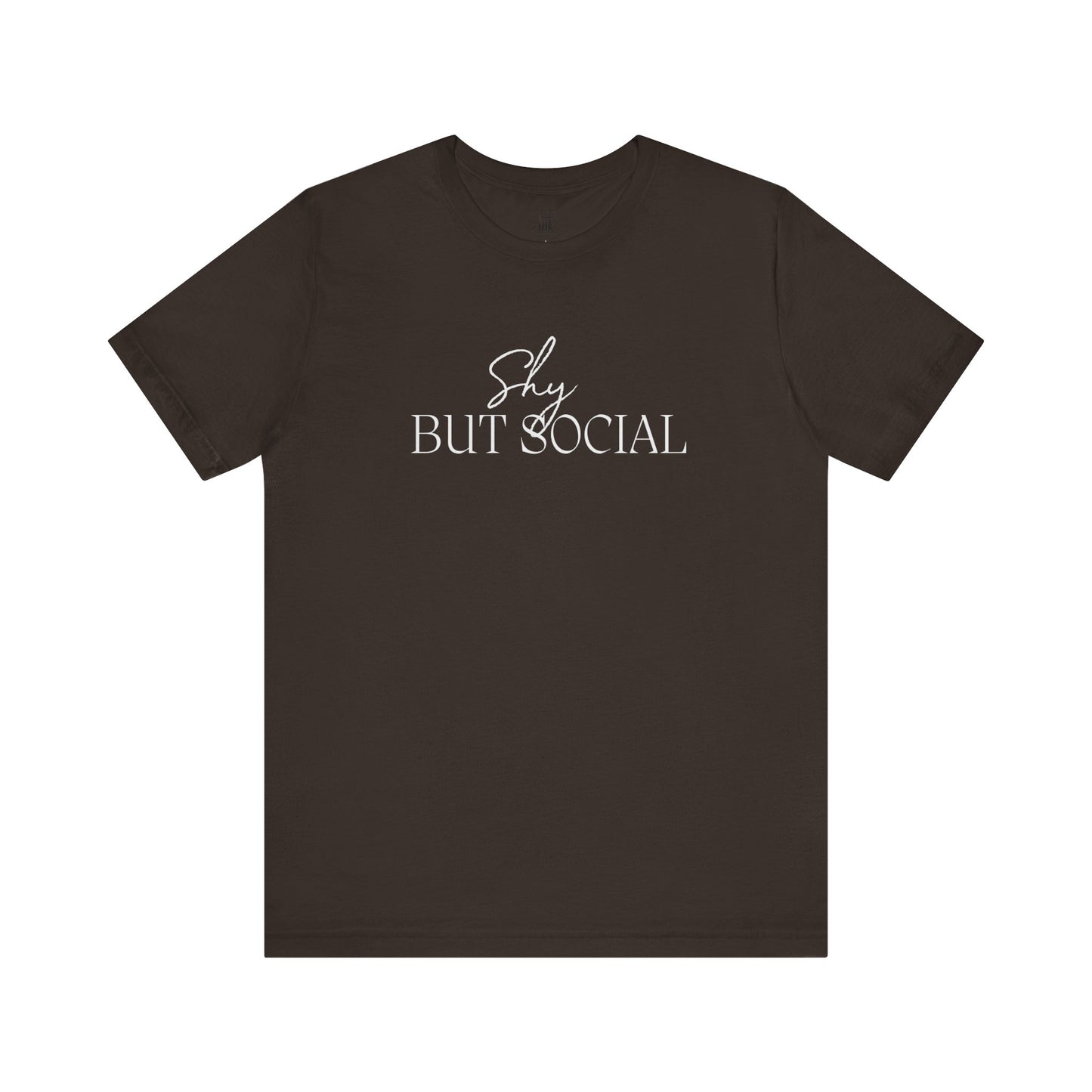 "Shy but Social" 2 line profile Shirt