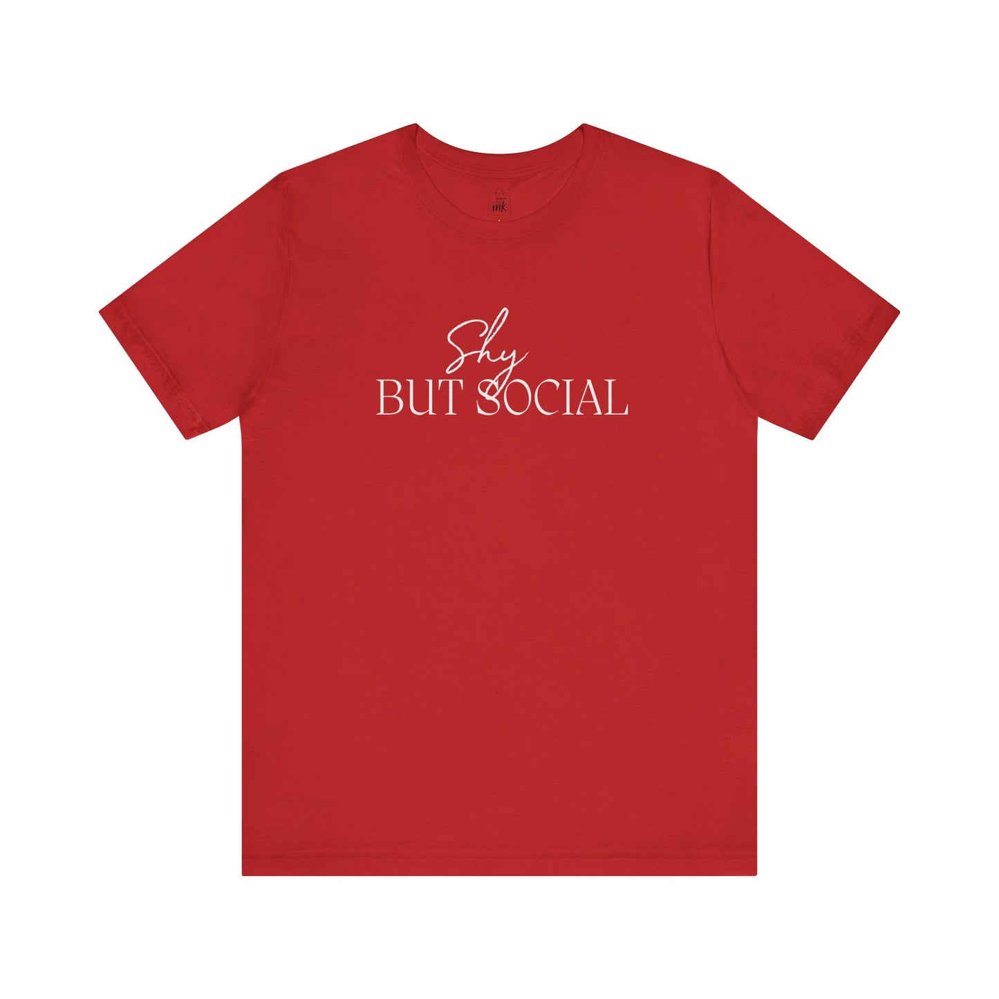 "Shy but Social" 2 line profile Shirt