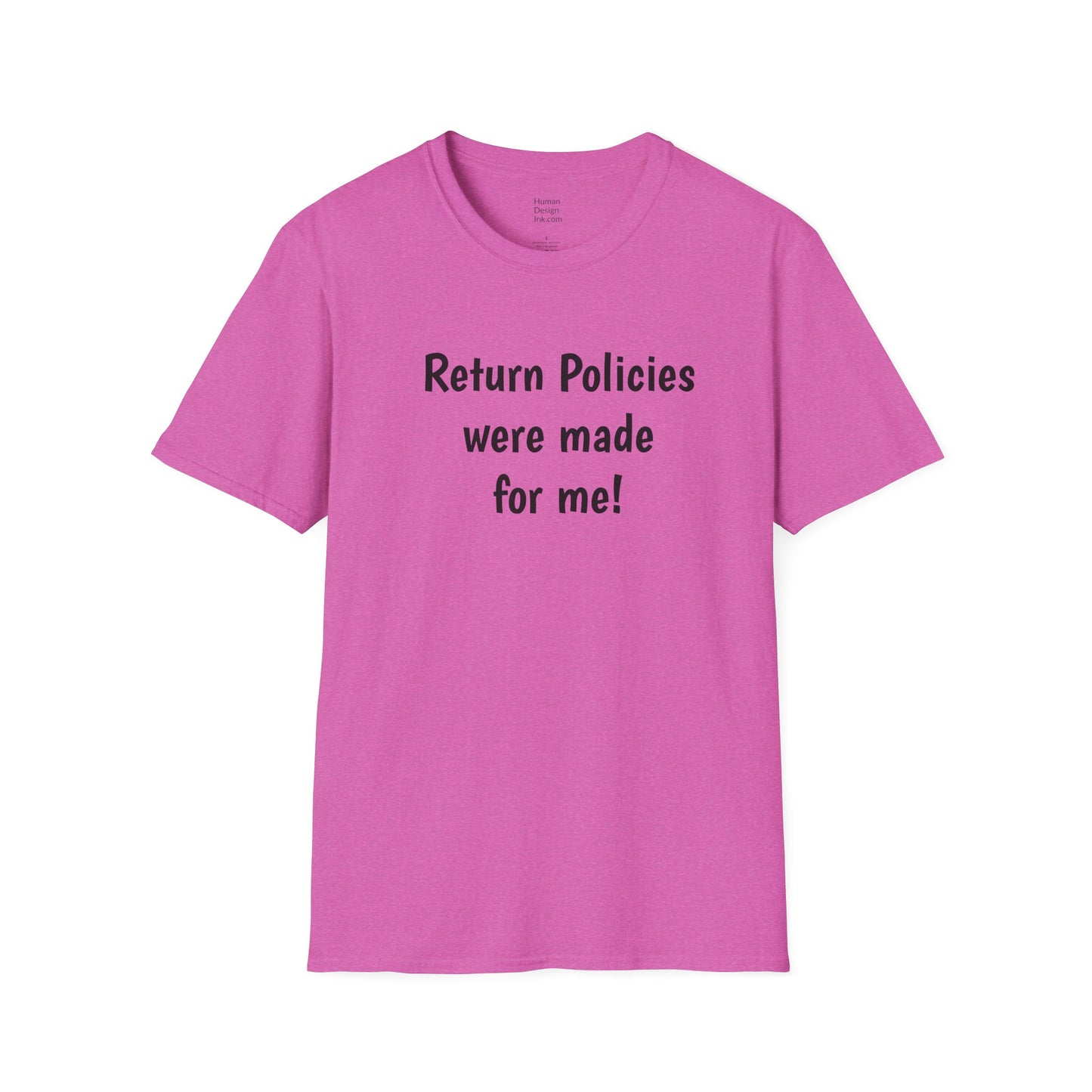 "Return Policies" T-Shirt, 3rd line profiles t-shirt
