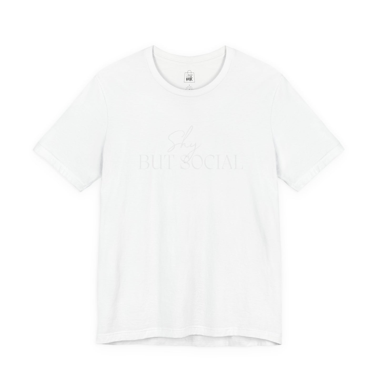 "Shy but Social" 2 line profile Shirt