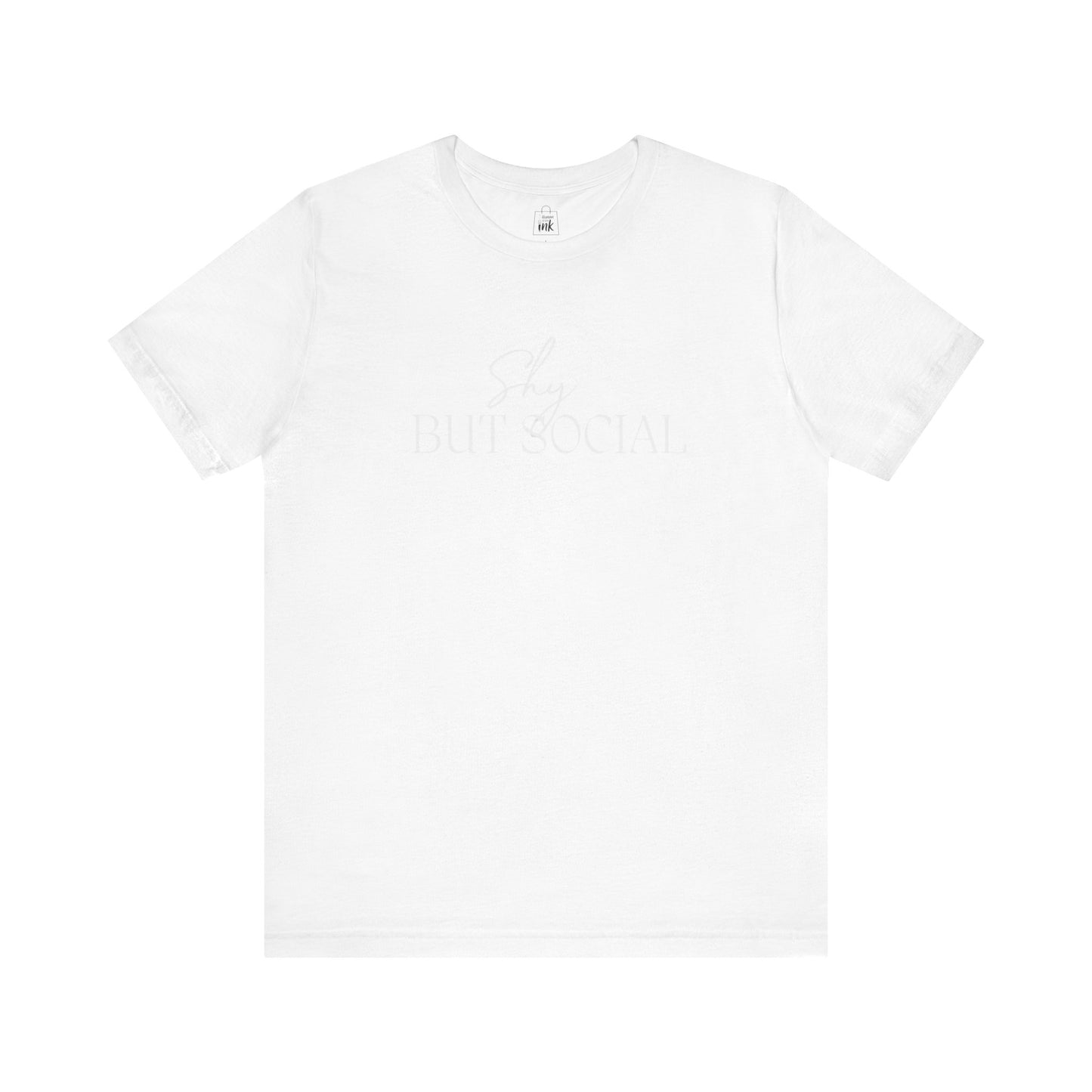 "Shy but Social" 2 line profile Shirt