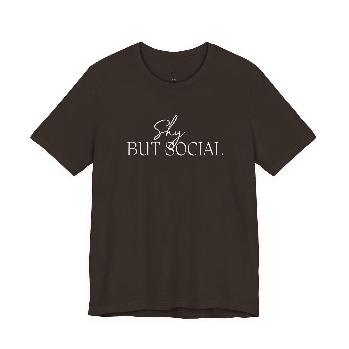 "Shy but Social" 2 line profile Shirt