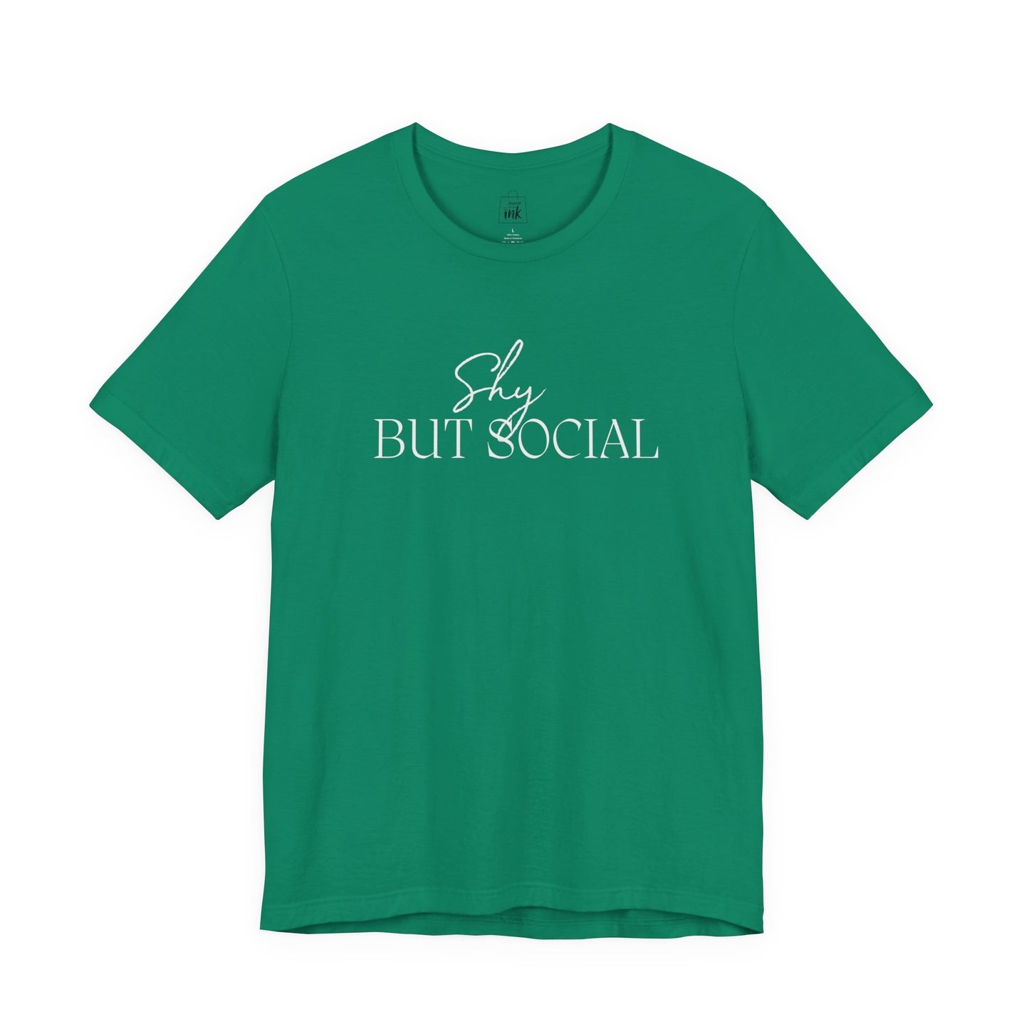 "Shy but Social" 2 line profile Shirt