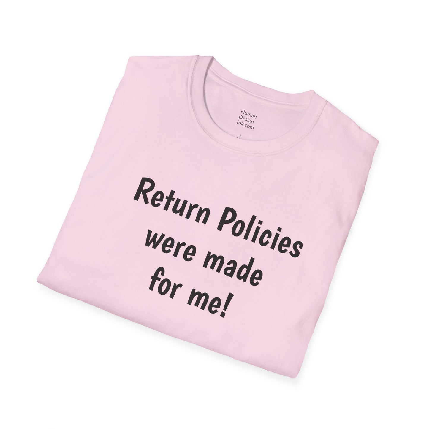 "Return Policies" T-Shirt, 3rd line profiles t-shirt
