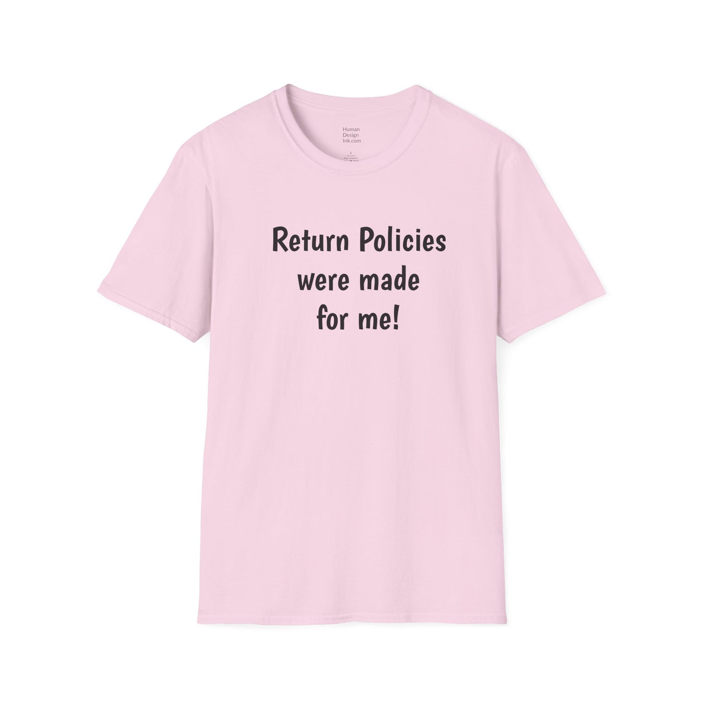 "Return Policies" T-Shirt, 3rd line profiles t-shirt